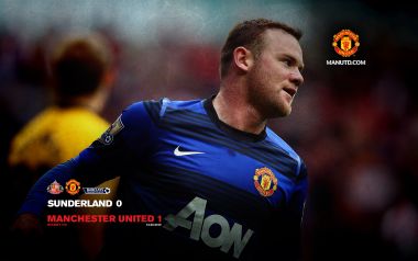 Wayne Rooney Man Utd 2012 Premier League Match Poster