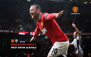 Wayne Rooney Goal Celebration Manchester United Vs West Brom 2012