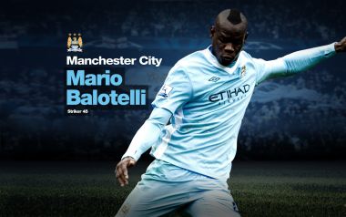 Mario Balotelli Manchester City Football Poster
