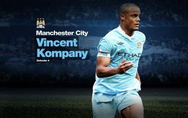 Vincent Kompany Manchester City Football Poster