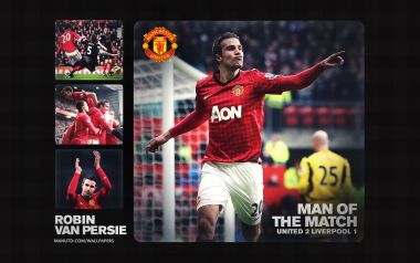 Robin Van Persie Man Of The Match Wallpaper Manchester United 2 1 Liverpool