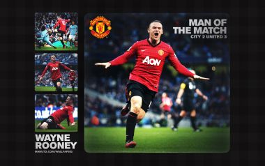 Wayne Rooney Manchester United Match Moment Wallpaper