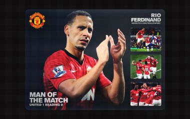 Rio Ferdinand Man Of The Match Manchester United Wallpaper