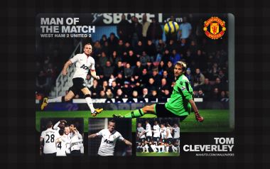 Manchester United Tom Cleverley West Ham 2 2 Match Moment Wallpaper