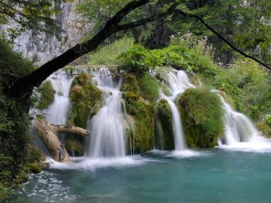 Plitvice Lakes National Park Croatia Waterfall Scenery