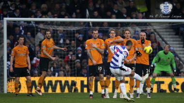 Premier League QPR Free Kick Football Match Moment