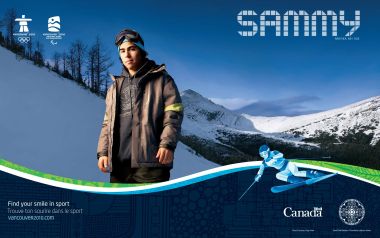 2010温哥华冬奥会滑雪主题宣传海报 Sammy 纳基斯卡滑雪场