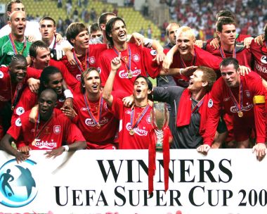 2005 UEFA Super Cup Liverpool Championship Team Photo