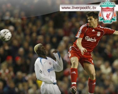 Liverpool FC Xabi Alonso Champions League Football Match Moment