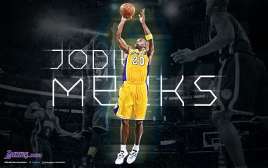 Jodie Meeks Lakers Basketball Player Shooting
