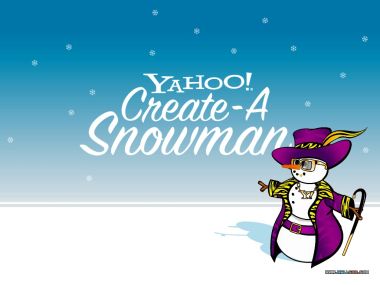 Yahoo Create A Snowman Funny Illustration