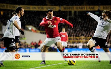 2011年1月16日英超热刺0-0曼联赛场竞技实拍壁纸