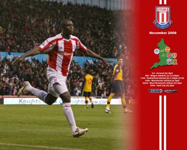 Stoke City 2008 November Premier League Match Wallpaper