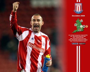 Stoke City FC 2008 December Premier League Match Wallpaper