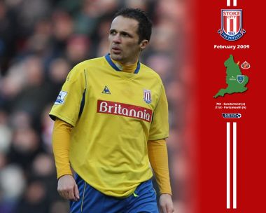 Stoke City 2009 February Premier League Player Wallpaper