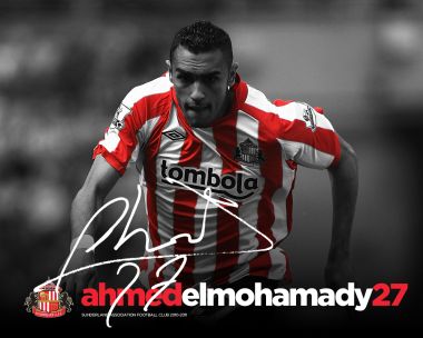Ahmed Elmohamady Sunderland Afc Football Player Portrait Wallpaper