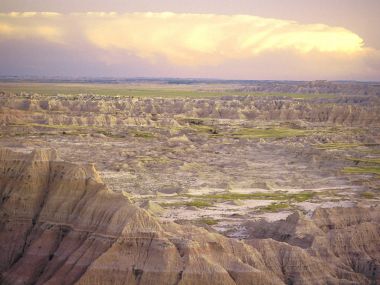 Sweeping View Of Badlands National Park
