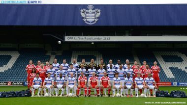 QPR FC Team Photo At Loftus Road Stadium