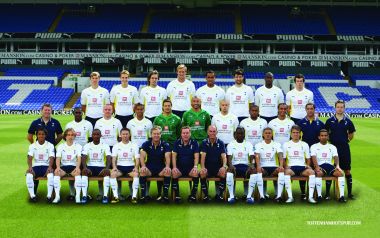 Tottenham Hotspur FC Full Team Official Group Photo At White Hart Lane