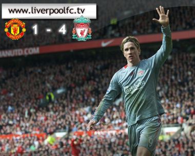 Fernando Torres Liverpool 4 1 Win Man United Classic Football Match