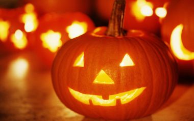 Halloween Pumpkin Jack O Lantern Closeup
