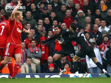 Premier League Manchester United Vs Liverpool Match Action Shot