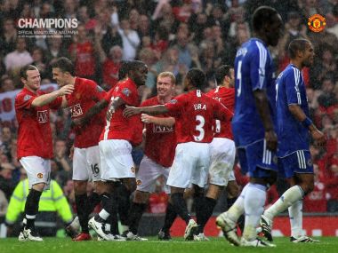 Manchester United 2008 Premier League Champions Celebration Moment