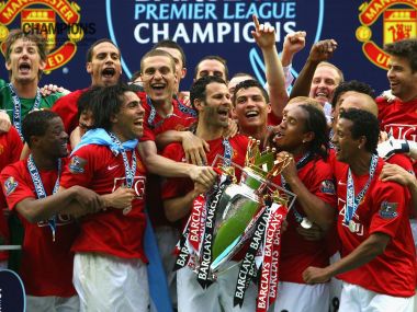 Manchester United 2008 Premier League Championship Team Celebration