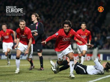 2008 Uefa Champions League Manchester United Tevez Goal Celebration