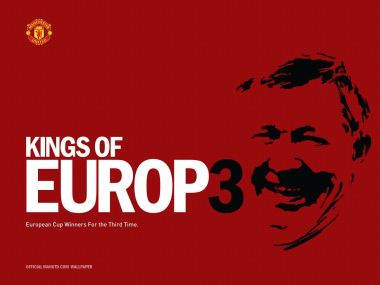 Manchester United 3rd Champions League Win Memorial Wallpaper