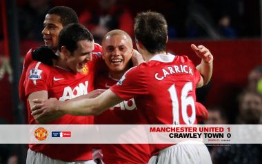 Manchester United 1 Crawley Town 0 2011 Fa Cup Celebration