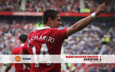 Manchester United 1 Everton 0 Hernandez Goal 2011 Wallpaper