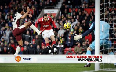 Manchester United 2 Sunderland 0 Premier League 2010 Match