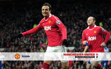Manchester United 5 Birmingham 0 2011 Premier League Celebration Wallpaper