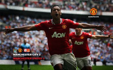 2011 Manchester Derby Man United 3 Vs Man City 2 Nani Goal Celebration