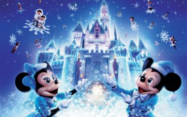 迪士尼米奇米妮冰雪城堡圣诞壁纸