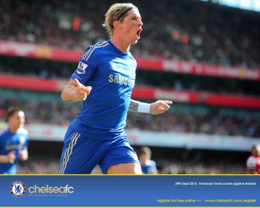 Fernando Torres Chelsea Goal Celebration 2012