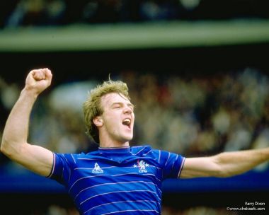 Kerry Dixon Chelsea Fc Goal Celebration Classic Moment