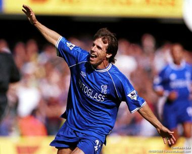 Gianfranco Zola Chelsea 2000 Premier League Goal Celebration