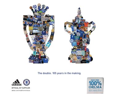 Adidas Chelsea Double Champion Trophy Collage Ad