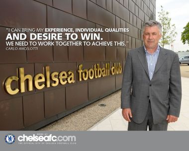 Carlo Ancelotti Chelsea Football Club Official Poster