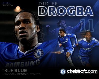 Didier Drogba Chelsea Football Legend Poster Wallpaper