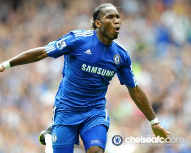 Didier Drogba Chelsea Football Club Match Celebration