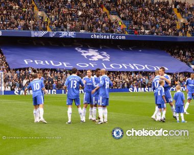 Chelsea FC Stamford Bridge Pre Match Team Photo