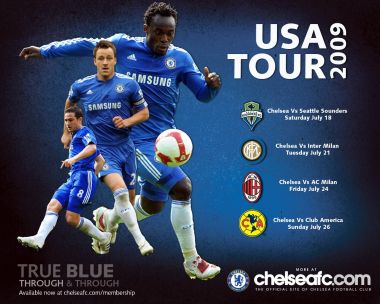 Chelsea FC 2009 USA Tour Promotional Poster