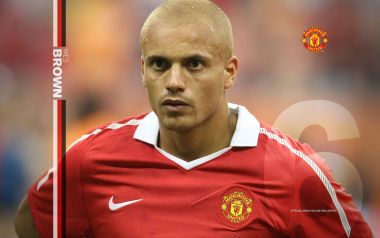 Wes Brown Manchester United Football Player Wallpaper