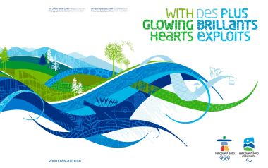 2010温哥华冬奥会宣传海报 With Glowing Hearts