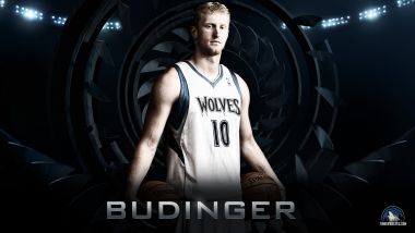 Minnesota Timberwolves 10 Budinger Basketball Wallpaper
