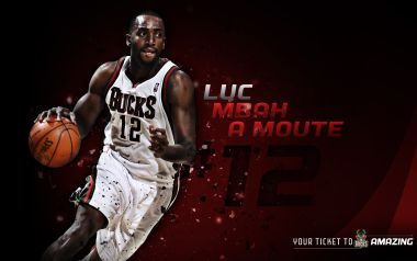 NBA Milwaukee Bucks Player Luc Mbah A Moute Basketball Wallpaper