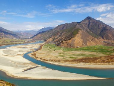 First Bend Of Yangtze River Yunnan Province China